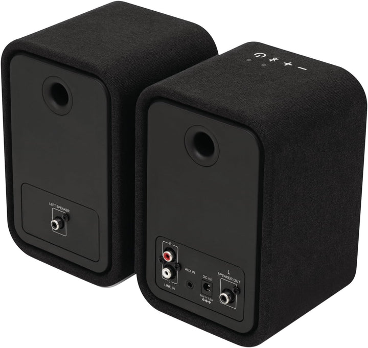Marley House of Uplift Regallautsprecher – Bluetooth Lautsprecher Stereo Paar mit AUX- und RCA-Kabel