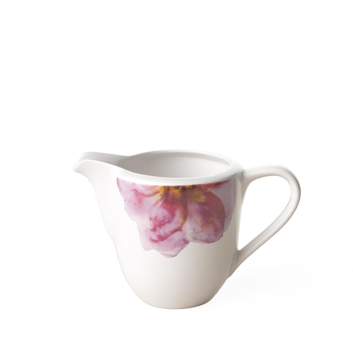 Villeroy & Boch - Rose Garden Milchkännchen, 280ml, Premium Porzellan, weiss/rosa Milchkännchen Flor