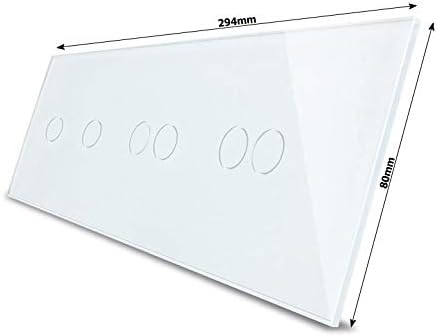 LIVOLO Nur Glasblende für Lichtschalter 4 Fach VL-C7-C1/C1/C2/C2-11 Weiss