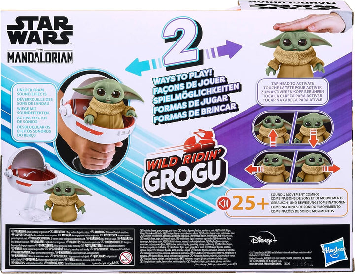 Star Wars Wild Ridin' Grogu Animatronik Spielzeug, über 25 Sound- und Bewegungskombinationen, Spielz