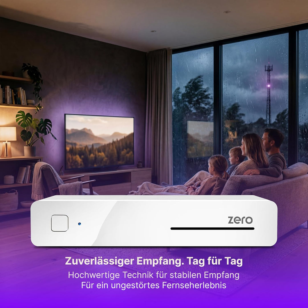 VU+ Zero DVB-S2 Linux Satellitenreceiver (Full HD, 1080p) weiss, weiss