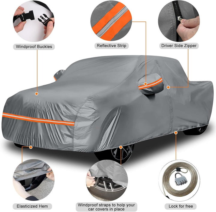 Autoabdeckung Wasserdicht für Ford Ranger, Toyota Hilux, Nissan Navara, VW Amarok, Vollgarage Autopl