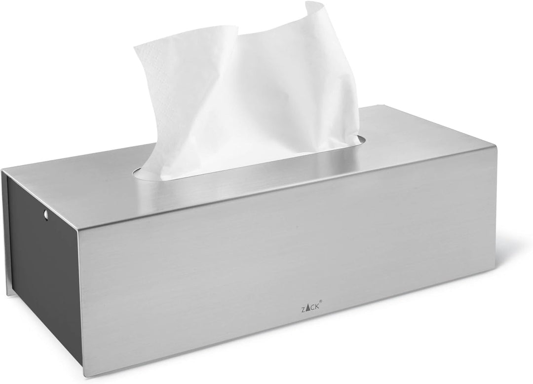 ZACK 40231 "PURO" Kosmetiktücherbox, Edelstahl matt