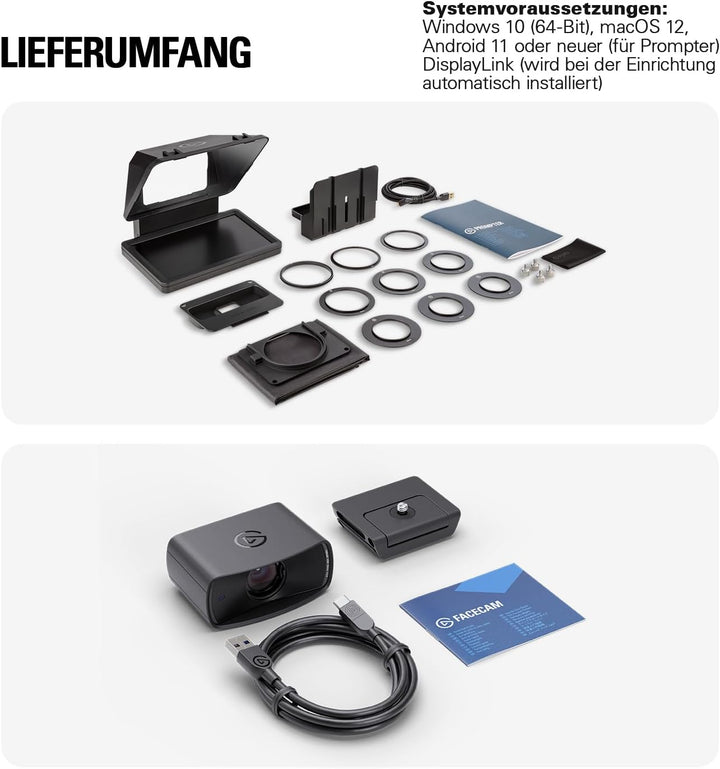 Elgato Prompter/Kamera-Set – Premium-Teleprompter mit Full HD-Webcam, HDR-fähig, perfekt für Streami