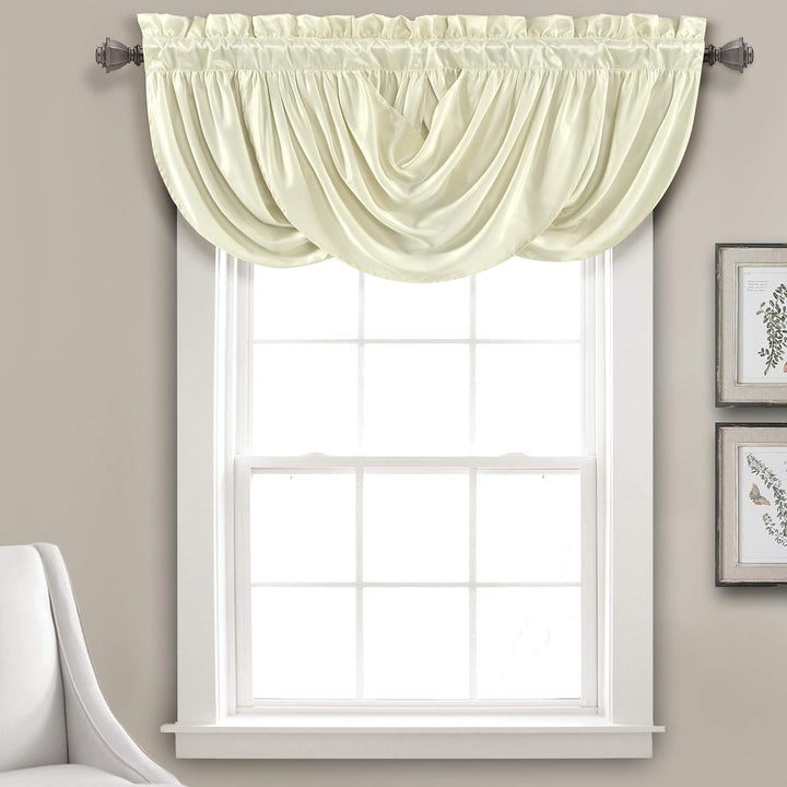 Lush Decor Lucia, Volant, Elfenbeinfarben Elfenbeinfarben Valance, Elfenbeinfarben Valance