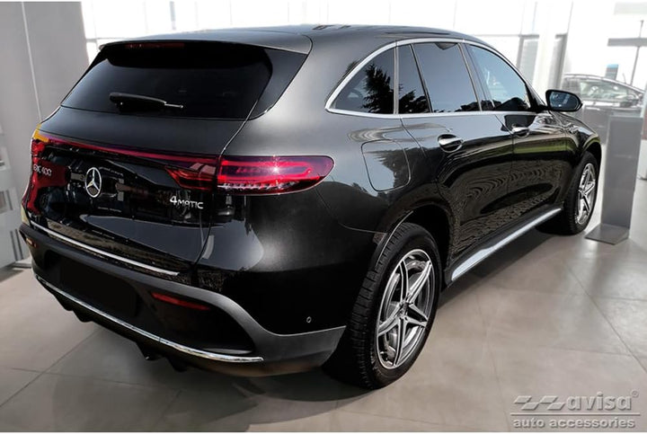 Avisa Edelstahl Heckstossstangenschutz kompatibel mit Mercedes EQC (N293) 2019- 'Ribs'