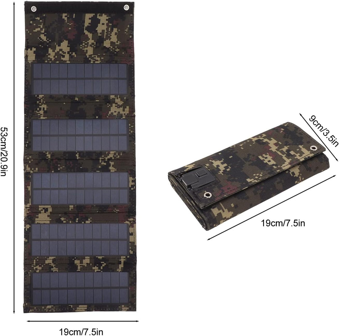 50-W-Solarpanel-Tasche aus Monokristallinem Silizium, 5 Faltbare Solarpanel-Hülle für den Notfall Im