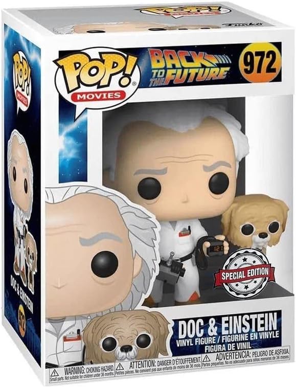 Funko Pop! Back To The Future Doc & Einstein Walmart Exklusive Vinyl-Figur