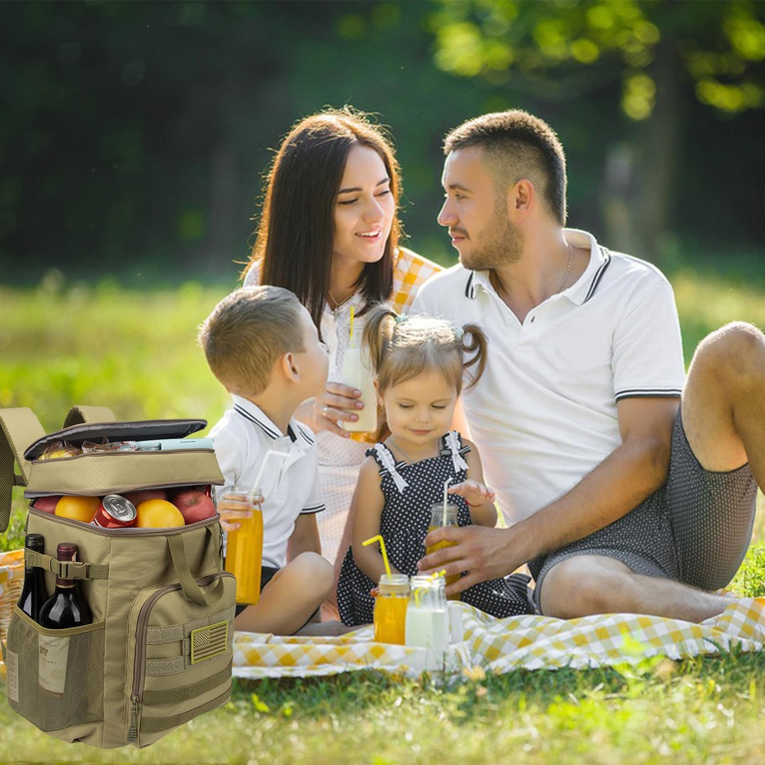 Hp hope Kühlrucksack 43L Isolierte Kühltasche Picknicktasche Warmhaltebox Kühlbox Kühlrucksack Gross