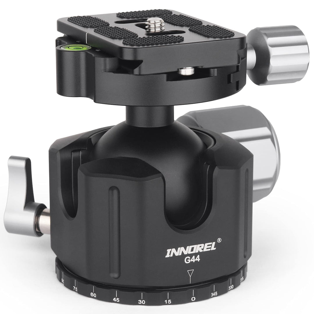 INNOREL G44 Low Profile Panorama-CNC-Metall-Kamerastativ-Kugelkopf mit 1/4" Arca Swiss Universal-Sch
