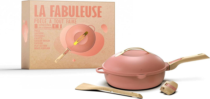 COOKUT - Die fabelhafte 8-in-1-Pfanne – ein einziges Utensil, das Pfanne, Topf, Schmortopf ersetzt –