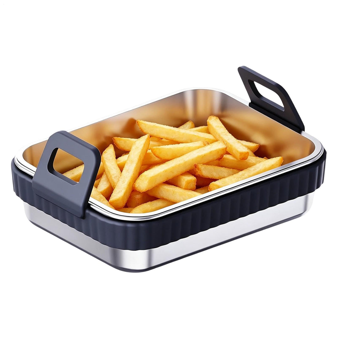 Air Fryer Backblech Grillrost mit Silikongriff | Küchen-Heissluftfritteusen-Backform Für Private Küc
