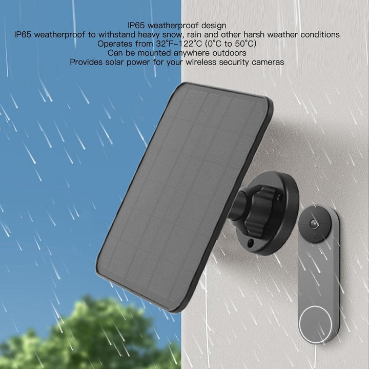 Solarpanel für Überwachungskamera, 12 W Magnetisches Solarpanel Ladegerät für Pro 3/Pro 4/Pro 5S/Ult