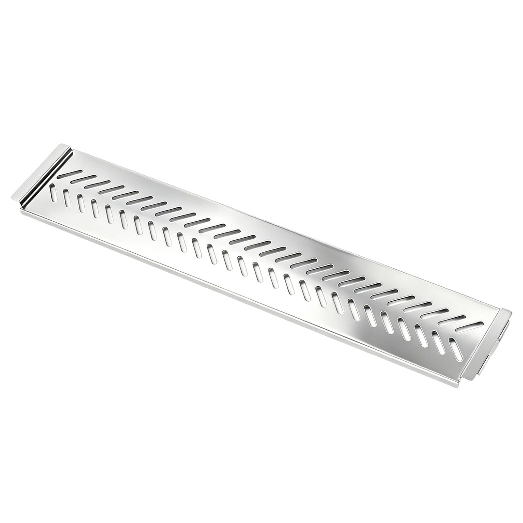GFTIME Warmhalterost für Enders Chicago Next 3, Edelstahl Ersatzteil, 59,3 x 10,6 cm, obere Grillabl