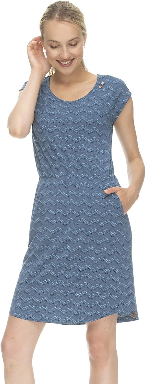 Ragwear LILITHE Damen Kleid M Indigo Blue, M Indigo Blue