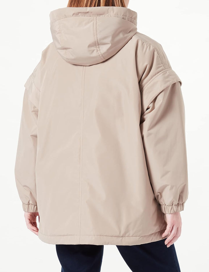 Geox Damen W Bleyze Down Coat 40 Humus, 40 Humus