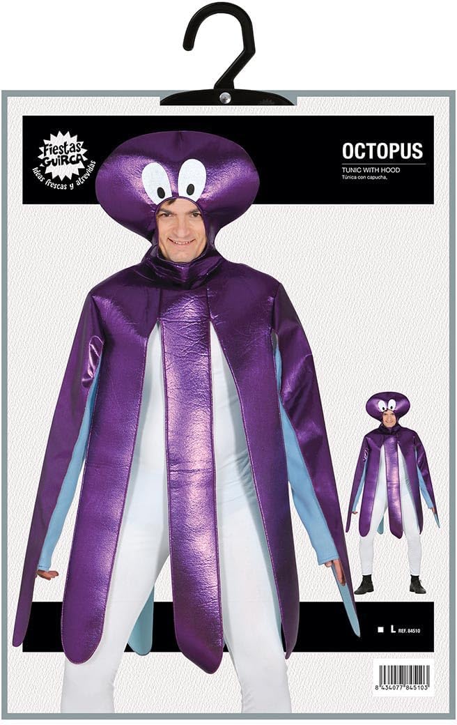 Vegaoo Kraken Kostüm für Erwachsene - Violett, L