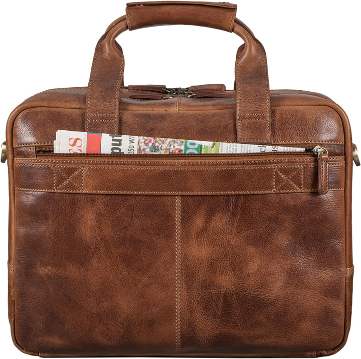 STILORD 'Experience' Vintage Lehrertasche Leder gross für Herren Damen XL Aktentasche Business Schul