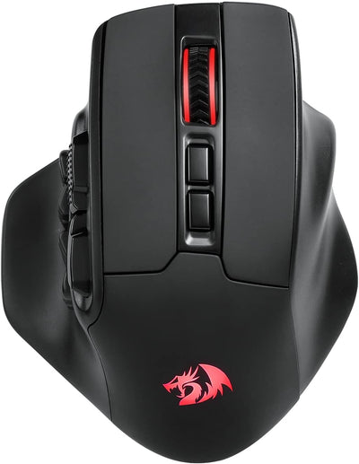 Redragon M811 Pro Wireless MMO Gaming Maus, 15 Programmierbare Tasten, RGB-Gamer-Maus, 10 Seitlichen