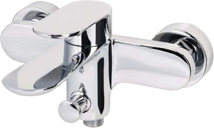 AquaSu 2 78576 1 Einhandmischer Molera für Wanne | Chrom | Wasserhahn | Einhebelmischer | Badewannen