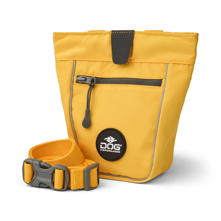DOG Copenhagen Go Explore Leckerli-Tasche mit Kotbeutelspender, Lemon, One Size Einheitsgrösse Gelb,