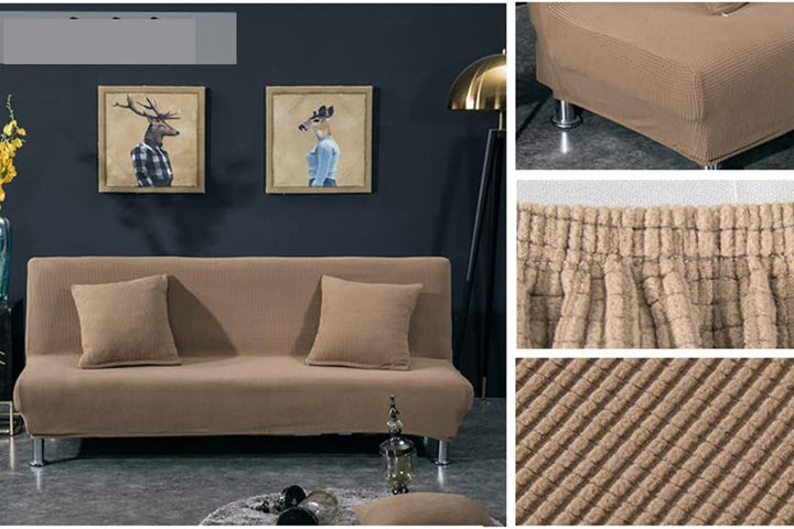 Sofabezug ohne armlehnen Stretch Armlose sofaüberwurf Sofahusse Ohne Armlehne 3 sitzer Sofa Abdeckun