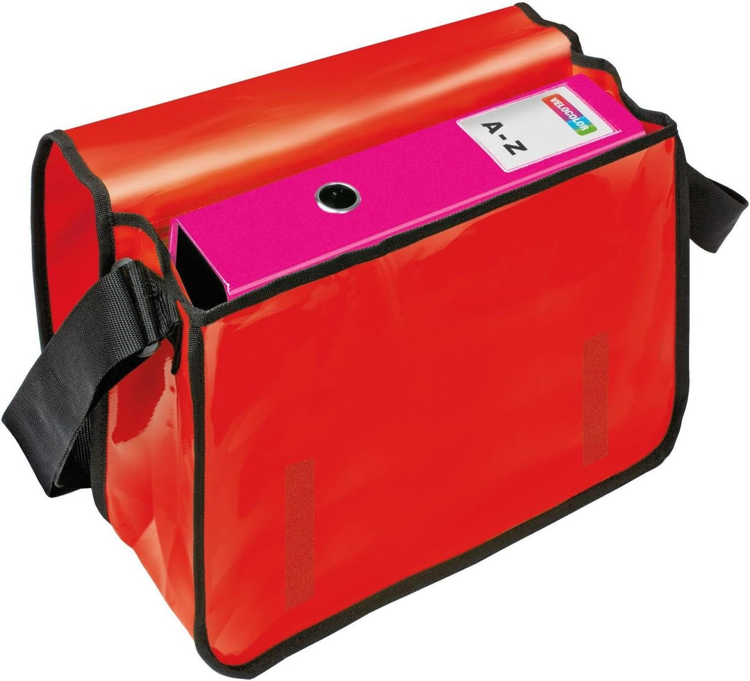 VELOFLEX 7000321 - Umhängetasche Velocolor, aus LKW-Plane, mit Handyfach, 2 Stiftfächern und Einstec