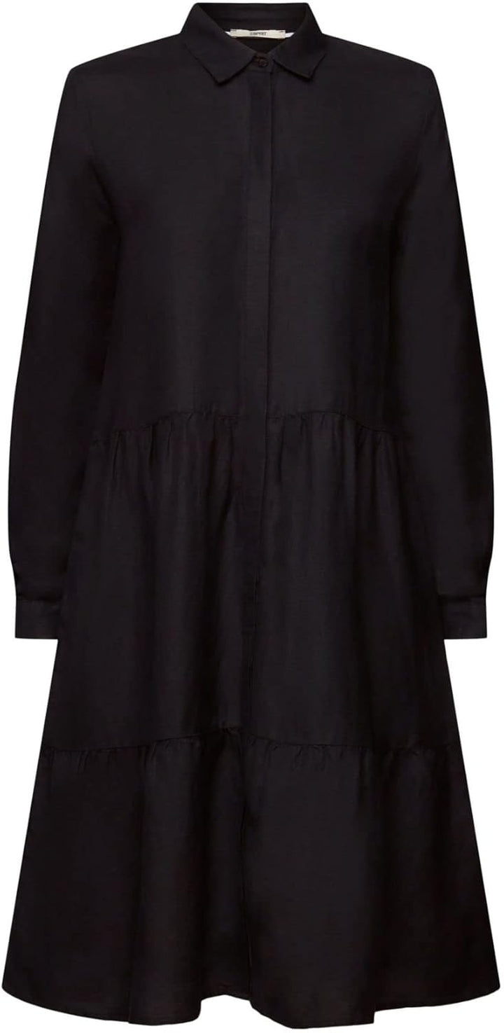 ESPRIT Damen 033ee1e303 Kleid 44 001/Black, 44 001/Black