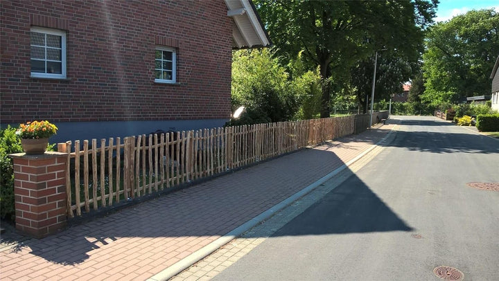 BooGardi Zaunelement Haselnuss · 144 Grössen · 50 x 90 cm (7-9 cm) · Staketenzaun Bausatz für Latten