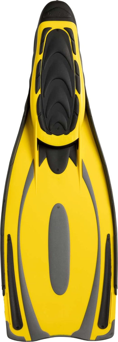 Cressi Reaction Pro Fins - Flossen zum Tauchen, Freitauchen und Schnorcheln, Adult Unisex 42/43 Gelb