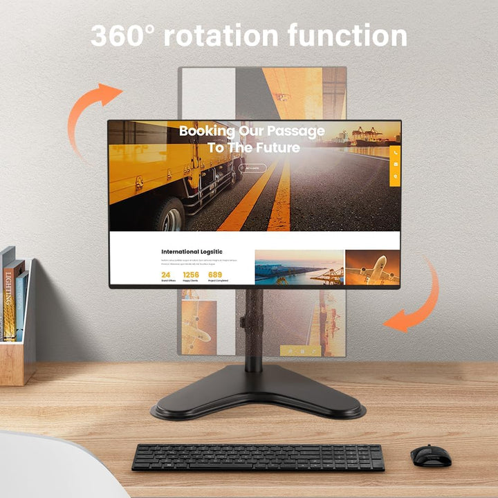 KKTONER Universal Monitor Ständer Bildschirm Stand Metallfuss Freistehendes Tischchen Halterung für