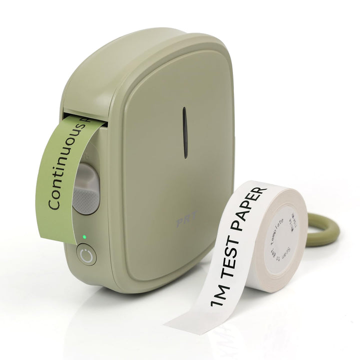 prt Qutie Bluetooth Beschriftungsgerät Selbstklebend, Tragbarer Mini Etikettiergerät, USB Aufladen E