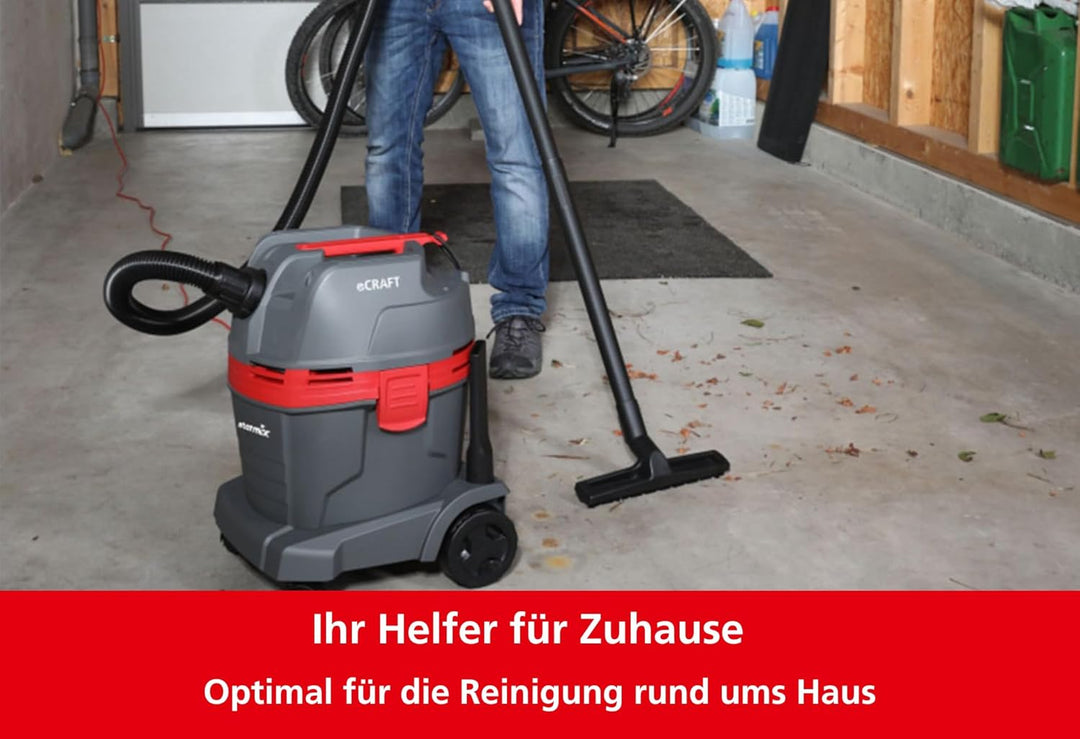 Starmix eCraft L-1422 HKR - Nass-/Trockensauger Staubklasse L, 1400 W, 22 L - Allessauger mit hoher