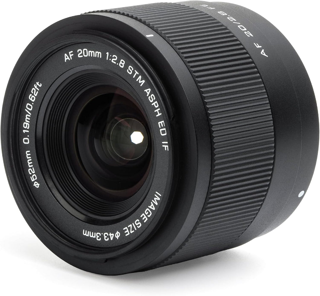VILTROX 20mm f2.8 FE, 20mm f/2.8 e Mount Objektiv Vollformat Autofokus Prime Objektiv für Sony e Mou