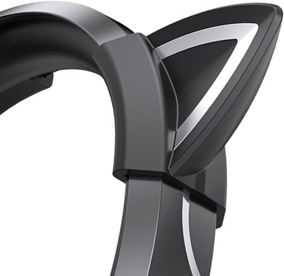 Gaming-Headset mit Mikrofon, abnehmbare Katzenohr-Kopfhörer, Katzenohr-Design mit RGB-Beleuchtung, V