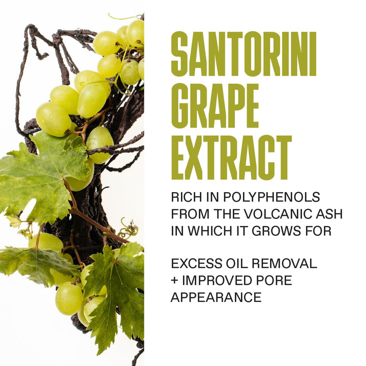 KORRES SANTORINI GRAPE Porenverfeinernde Creme - Glättet, hydratisiert und minimiert Poren, mit Sant