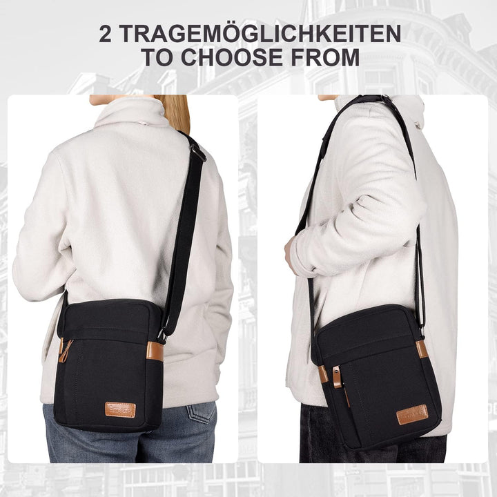 ESTARER Umhängetasche Herren Klein, 9,7 Zoll Schultertasche Herren, Herrentasche zum Umhängen für Sc