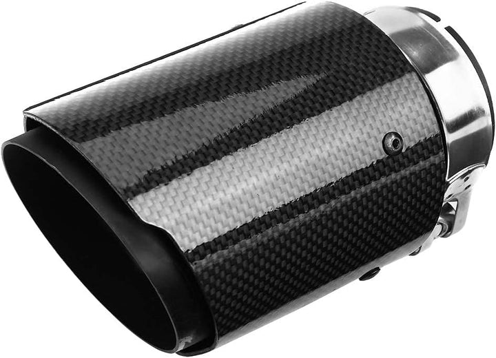 Auspuffspitze Auto Auspuffrohr Schalldämpfer Spitze Kohlefaser-Stil für die meisten Autos mit 60 mm