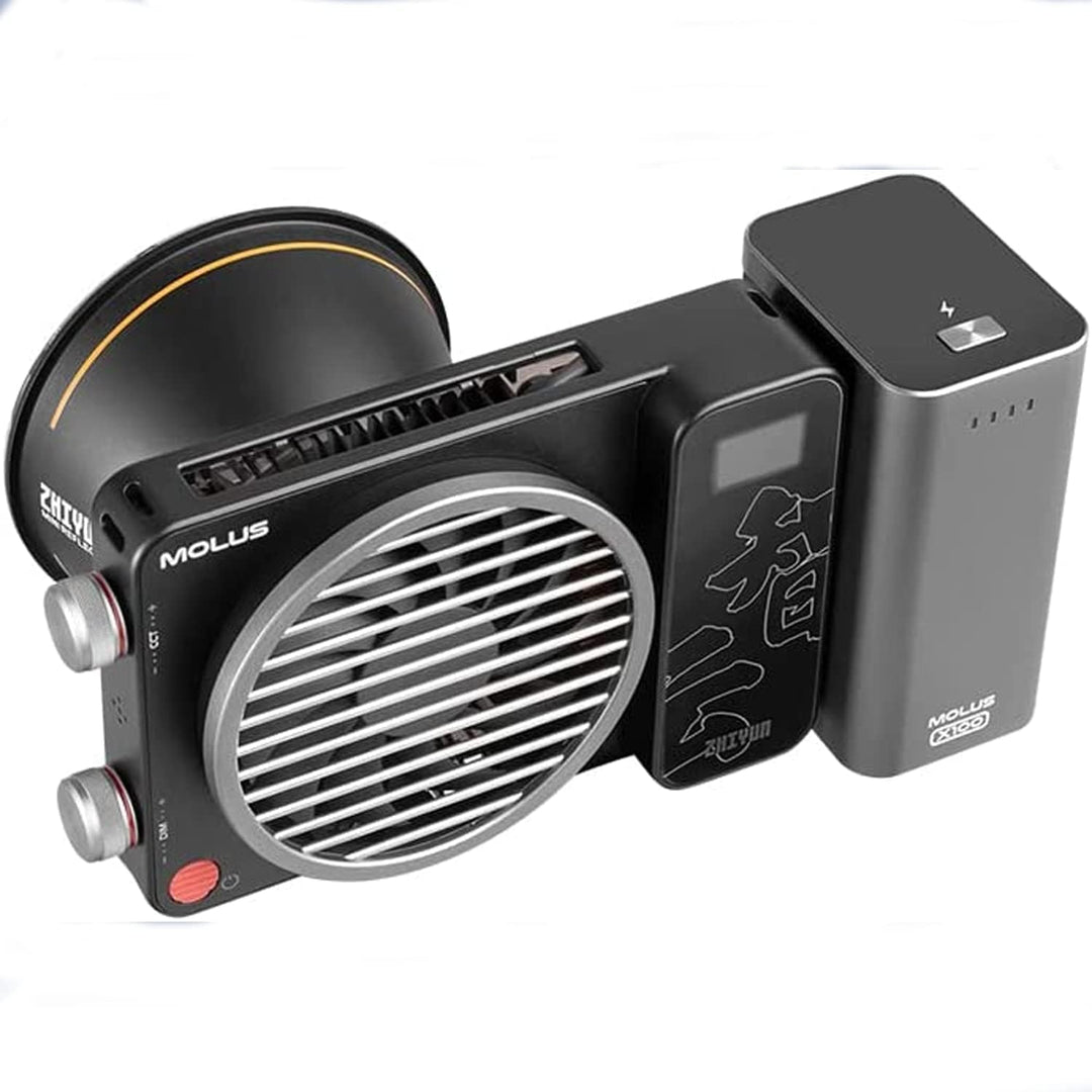 ZHIYUN MOLUS X100 Pro 100W COB LED-Videolampen zweifarbige permanente Ausgangsbeleuchtung 2700K-6500