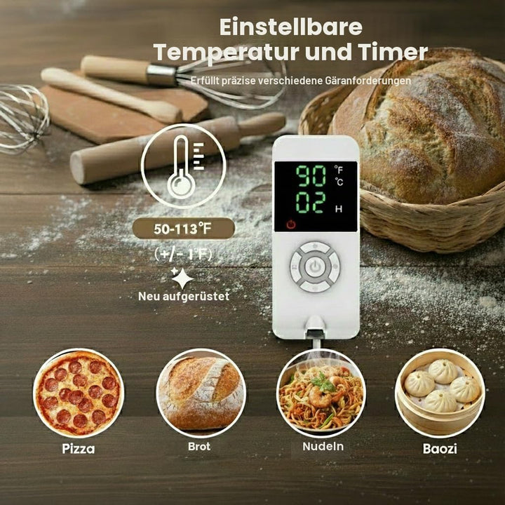 Brot Gärbox Sauerteig mit Heizung Faltbare Brot Gärschrank Einstellbare Temperatur und Timer, Natto,