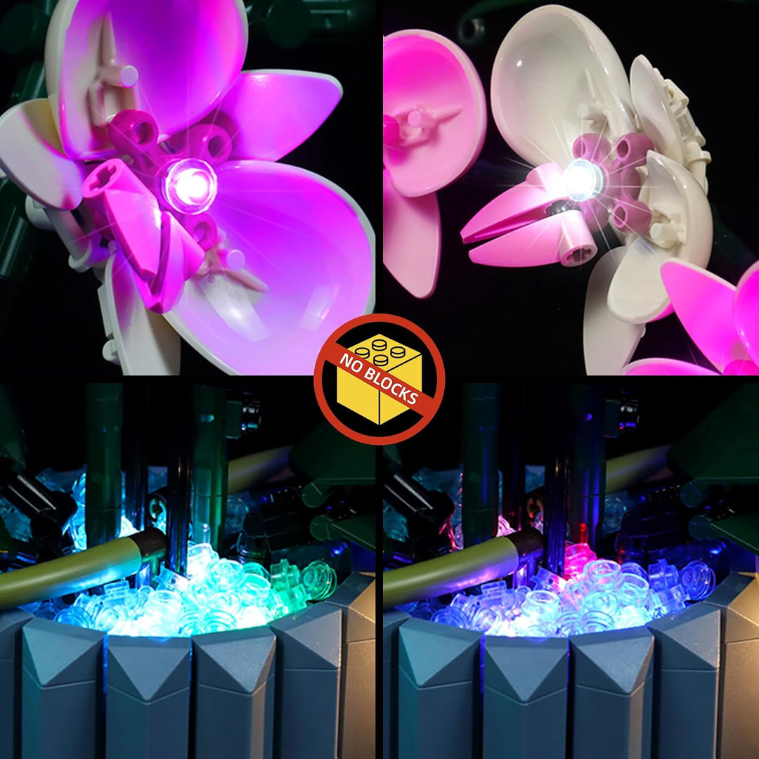 Led Licht Set für Lego 10311 Icons Orchidee Set（Kein Lego-Modell enthalten, BrickBling DIY Beleuchtu