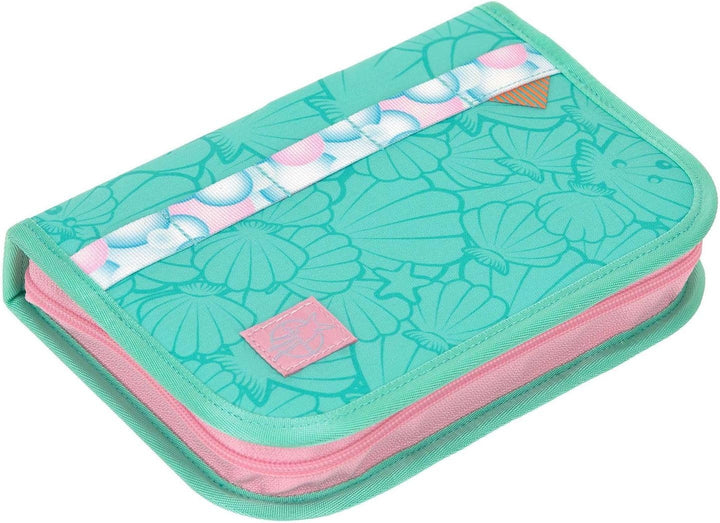 LÄSSIG Schulranzen Regenhülle Light Unique School Set 7-teilig Seashell turqouise türkis