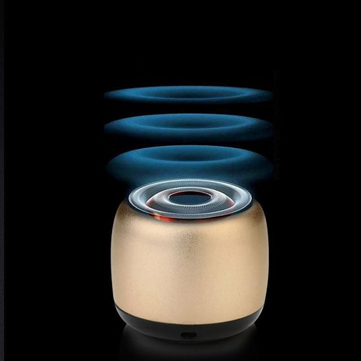 Eageroo Bluetooth Mini Lautsprecher tragbar Speaker,Stereo Klang mit tiefem Bass Technologie, Gold (