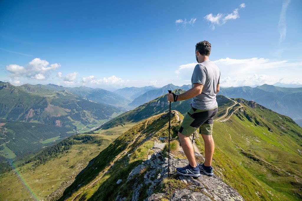 Steinwood Premium 100% Carbon Nordic Walking Stöcke verstellbar mit Teleskop und Klemmverschluss mit