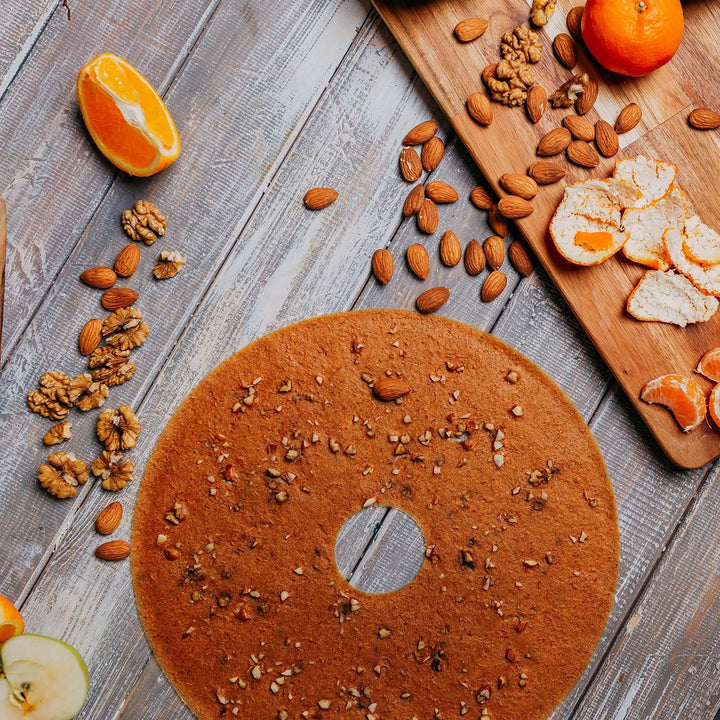 Bright Kitchen 4 Fruchtleder Silikon Dehydrator Blätter mit Kanten - ungiftig für Nesco runde Dehydr
