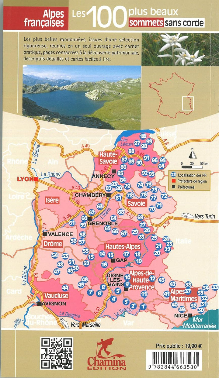 Alpes françaises - 100 plus beaux sommets sans corde: Les 100 plus beaux sommets sans corde (Les plu