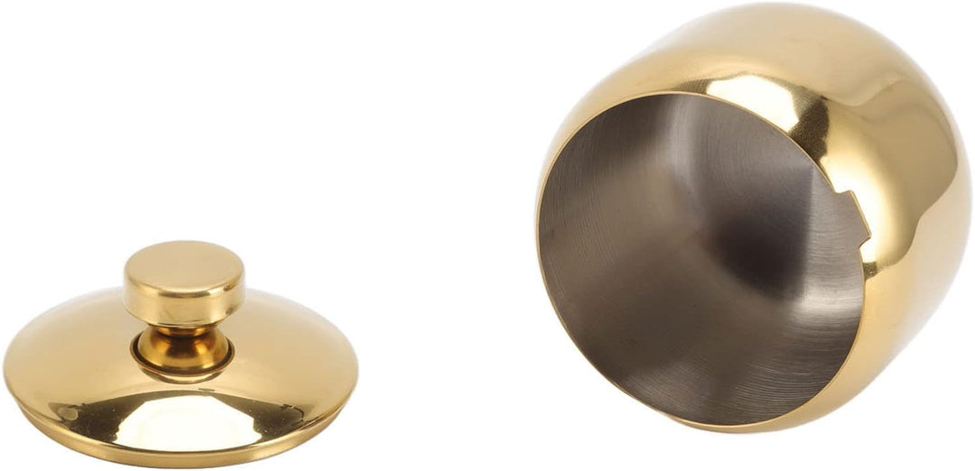 Gewürzdosen aus Edelstahl, Zuckerdose mit Deckel und Löffel, Höhe des Salzbehälters 6,2 cm für Gewür
