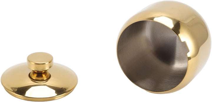Gewürzdosen aus Edelstahl, Zuckerdose mit Deckel und Löffel, Höhe des Salzbehälters 6,2 cm für Gewür