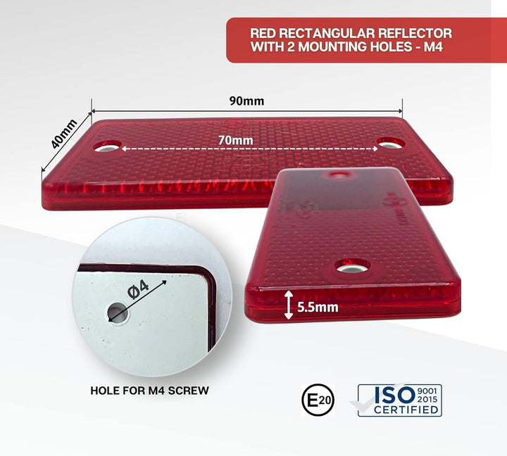 DOJA Barcelona | Anhänger Reflektor Rund, Rechteckig, Dreieck Mix Universal | Pack 16 | Anhänger Bel
