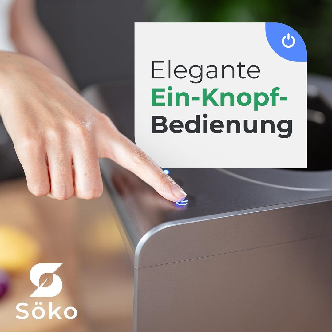 Elektrischer Komposter [2X Aktivkohle-Filter] Elektro-Schnellkomposter - Revolutionäre Kompost-Lösun